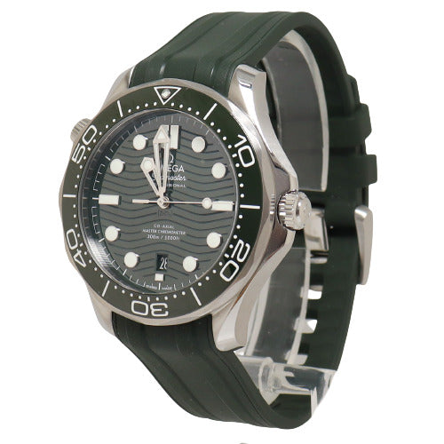 Omega Seamaster Professional Diver 300M Stainless Steel 42mm Green Dot Dial Watch Reference #: 210.32.42.20.10.001 - Happy Jewelers Fine Jewelry Lifetime Warranty