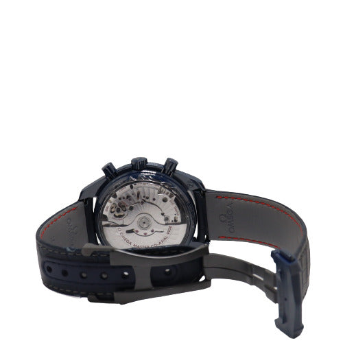 Omega Mens Speedmaster Blue Ceramic Blue Chronograph Dial Watch Reference# 304.93.44.52.03.001 - Happy Jewelers Fine Jewelry Lifetime Warranty
