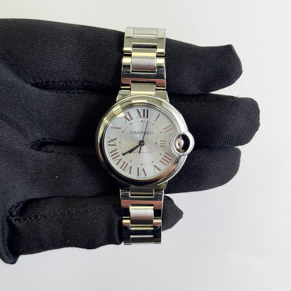 Cartier Ballon Bleu 33mm Blue Dial Watch Ref# WSBB0062