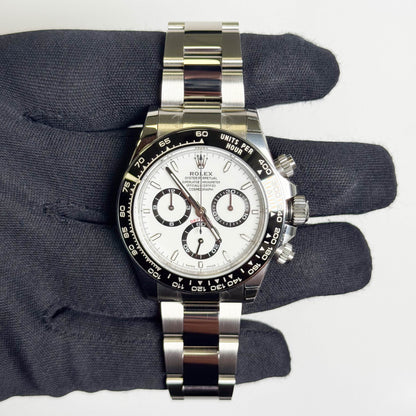 Rolex Daytona 40mm White Dial Watch Ref# 126500LN - Happy Jewelers Fine Jewelry Lifetime Warranty