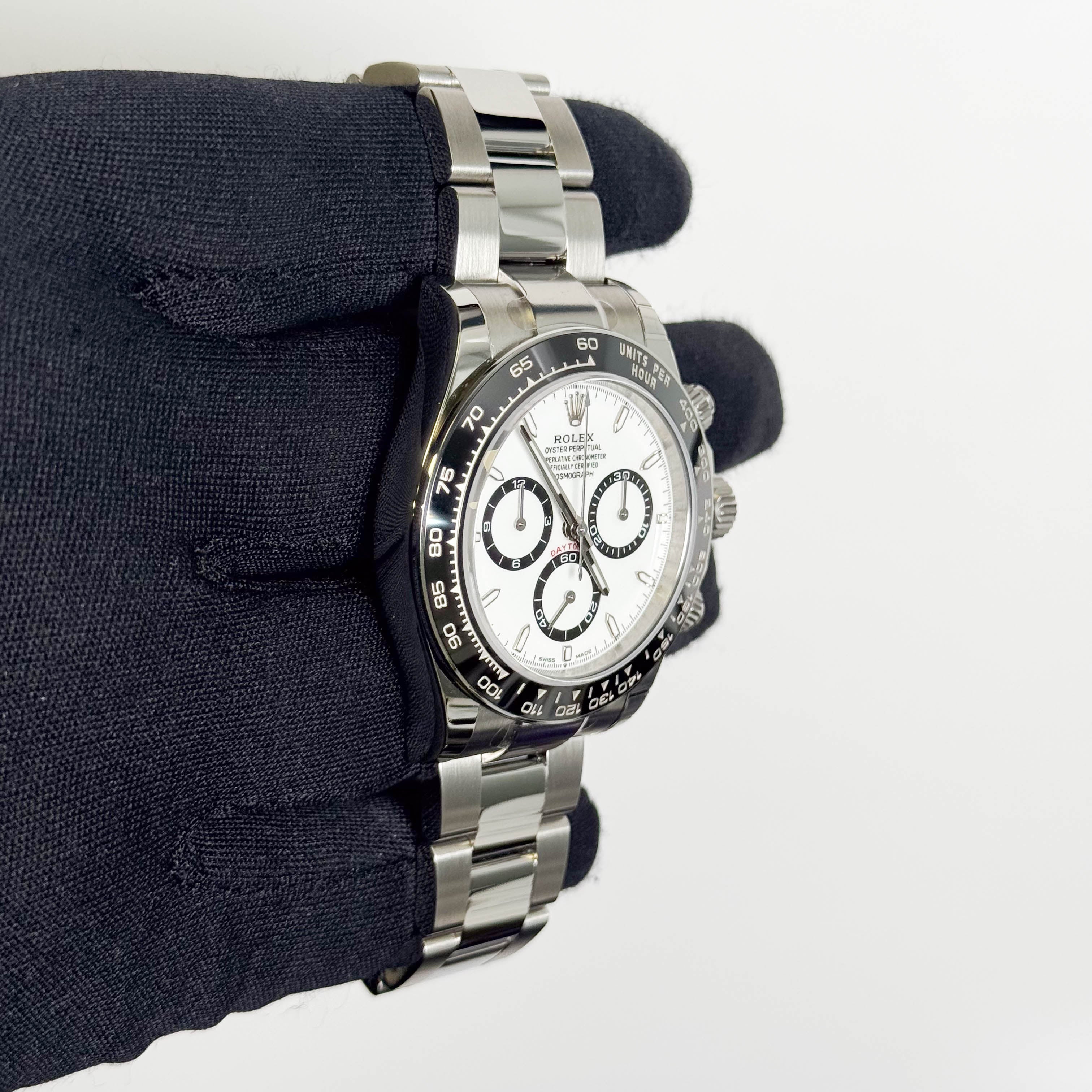 Rolex Daytona 40mm White Dial Watch Ref# 126500LN