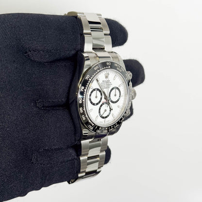 Rolex Daytona 40mm White Dial Watch Ref# 126500LN - Happy Jewelers Fine Jewelry Lifetime Warranty