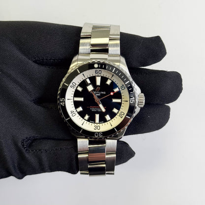 Breitling Superocean 42mm Black Dial Watch Ref# A17375