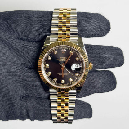 Rolex Datejust 41mm Black Dial Watch Ref# 126333 - Happy Jewelers Fine Jewelry Lifetime Warranty