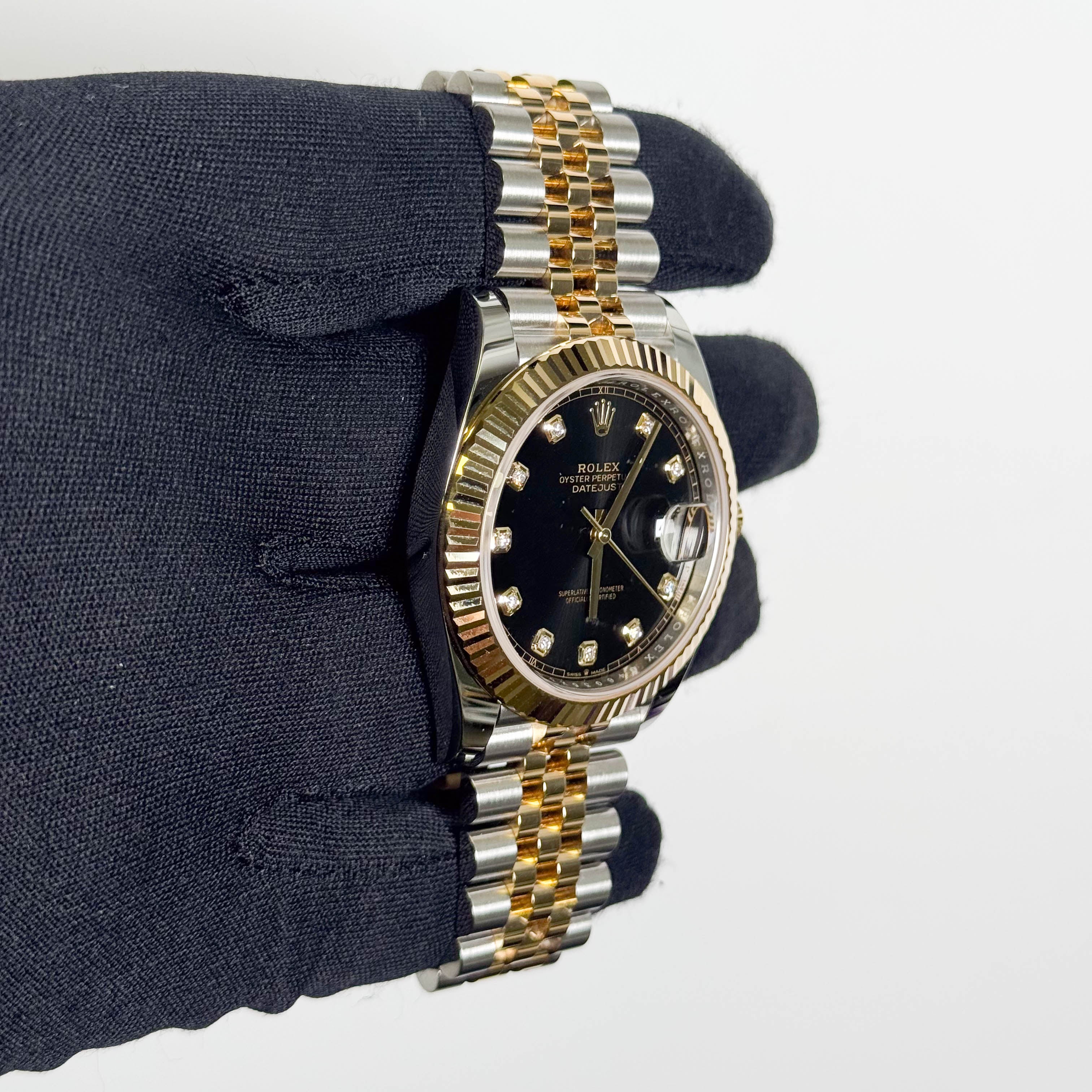 Rolex Datejust 41mm Black Dial Watch Ref# 126333 - Happy Jewelers Fine Jewelry Lifetime Warranty