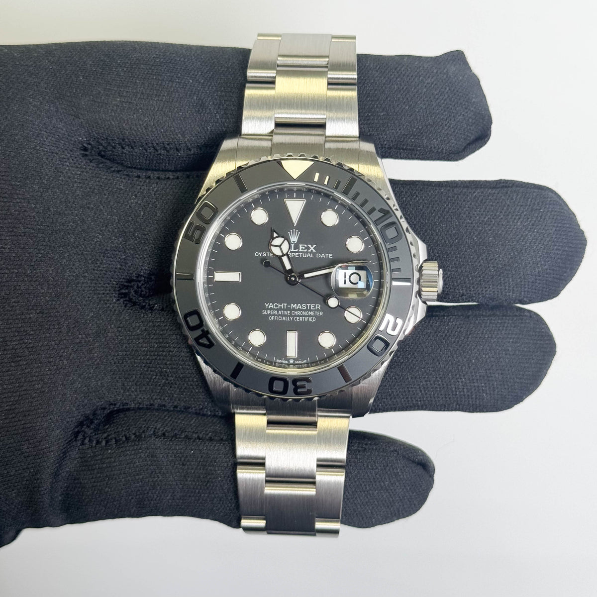 Rolex Yacht-Master 42mm Black Dial Watch Ref# 226627 - Happy Jewelers Fine Jewelry Lifetime Warranty