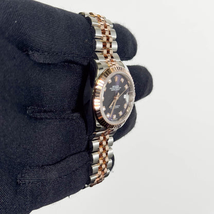 Rolex Datejust 28mm Purple Dial Watch Ref# 279171 - Happy Jewelers Fine Jewelry Lifetime Warranty