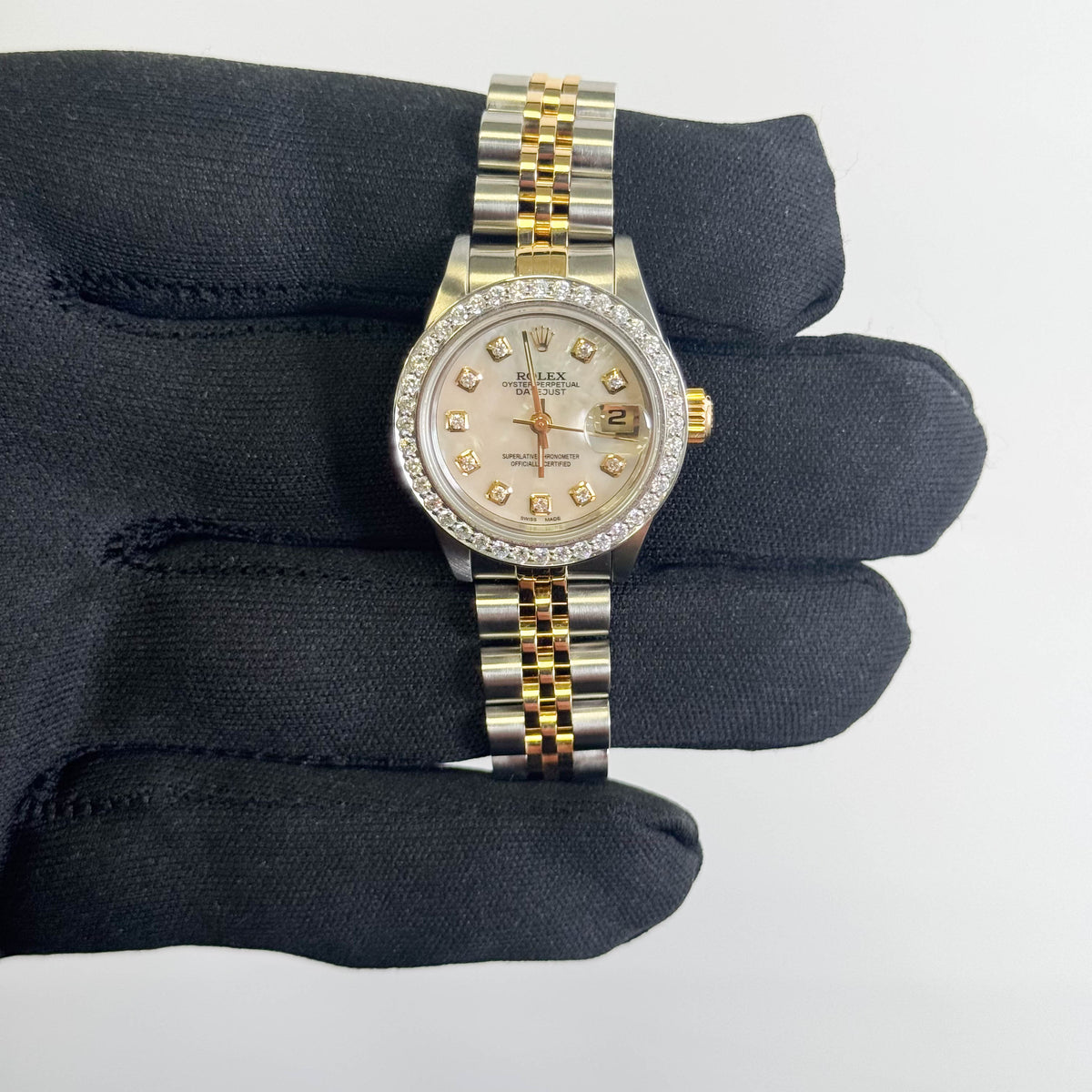 Rolex Datejust 26mm MOP Dial Watch Ref# 69173 - Happy Jewelers Fine Jewelry Lifetime Warranty