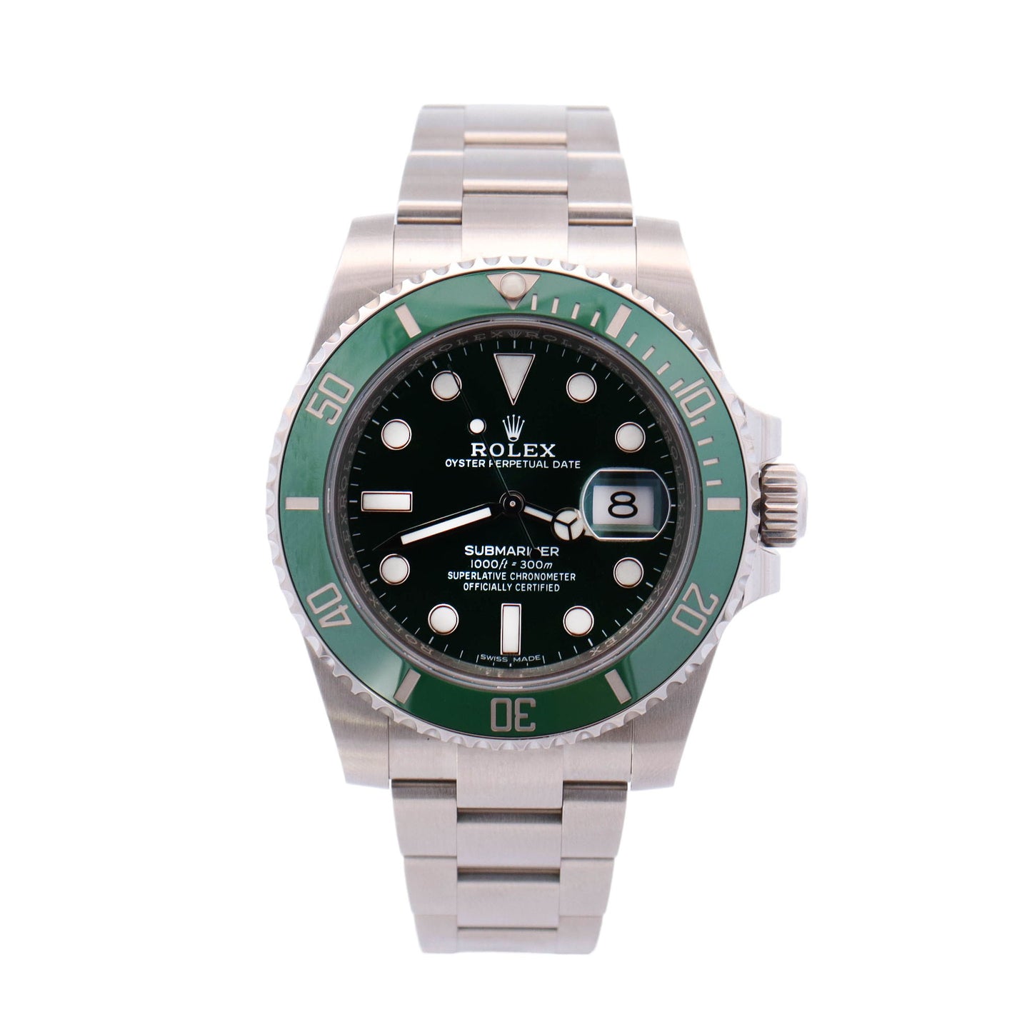 Rolex Submariner "Hulk" Stainless Steel 40mm Green Dot Dial Watch Reference #: 116610LV