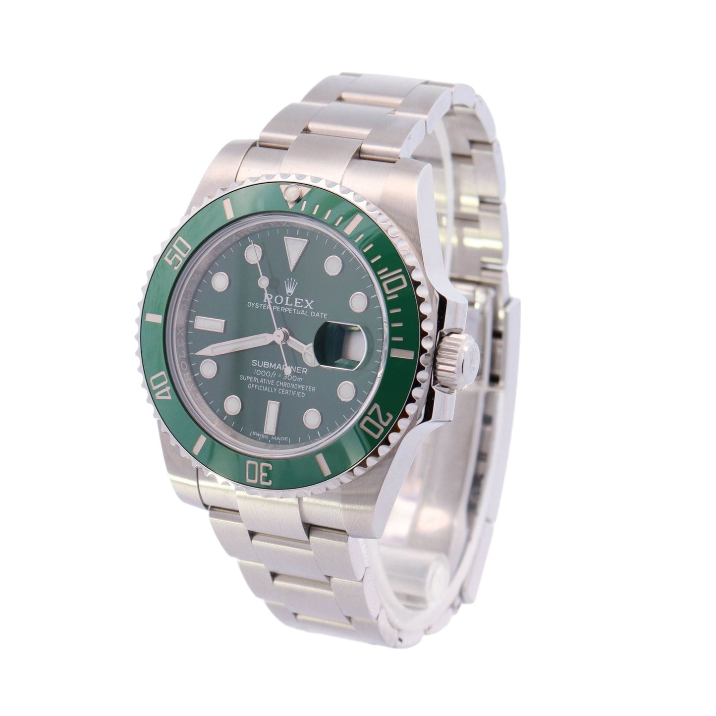 Rolex Submariner "HULK" Stainless Steel 40mm Green Dot Dial Watch Reference# 116610LV - Happy Jewelers Fine Jewelry Lifetime Warranty