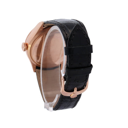 Rolex Cellini Rose Gold 39mm Silver Stick Dial Watch Reference# 50525 - Happy Jewelers Fine Jewelry Lifetime Warranty