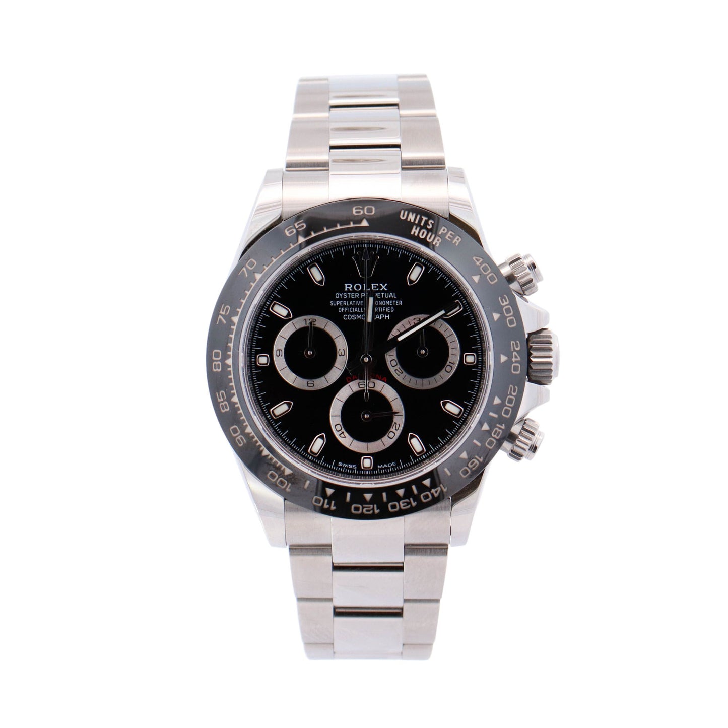 Rolex Daytona Stainless Steel 40mm Black Chronograph Dial Watch Reference# 116500LN - Happy Jewelers Fine Jewelry Lifetime Warranty