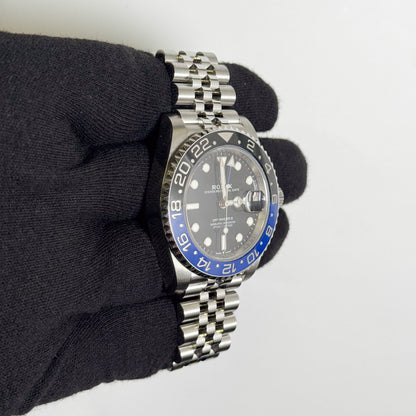 Rolex GMT-Master II "Batgirl" 40mm Black Dial Watch Ref# 126710BLNR