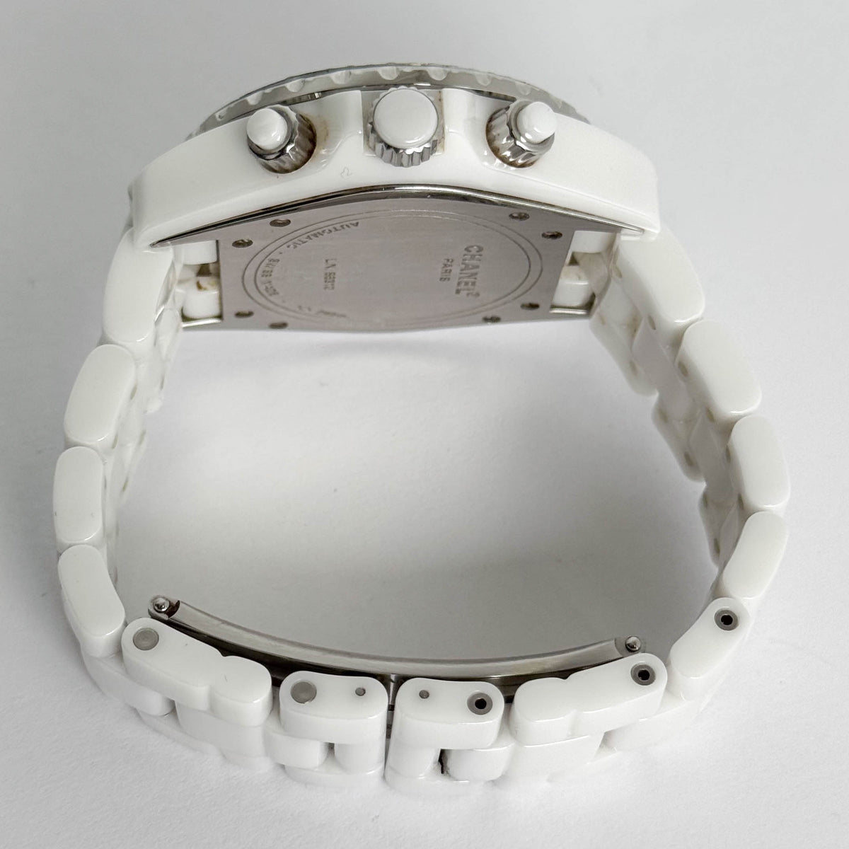Chanel J12 41mm White Dial Watch Ref# H1008