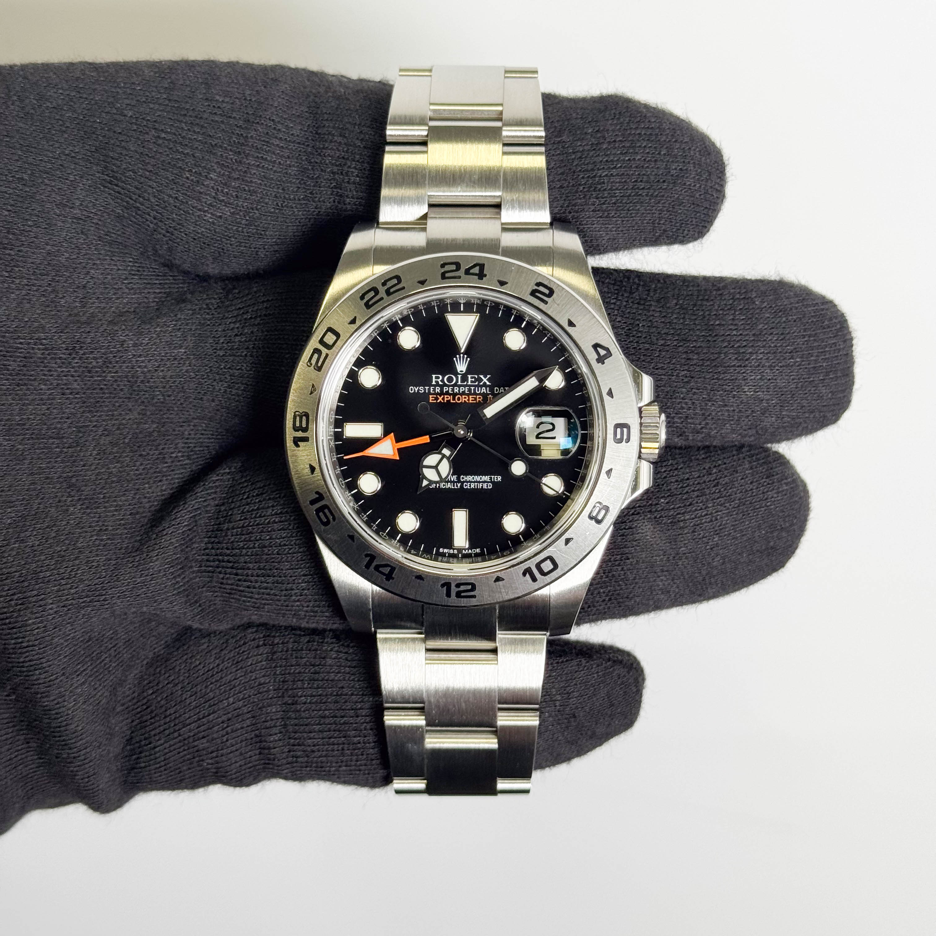 Rolex Explorer II 42mm Black Dial Watch Ref# 216570
