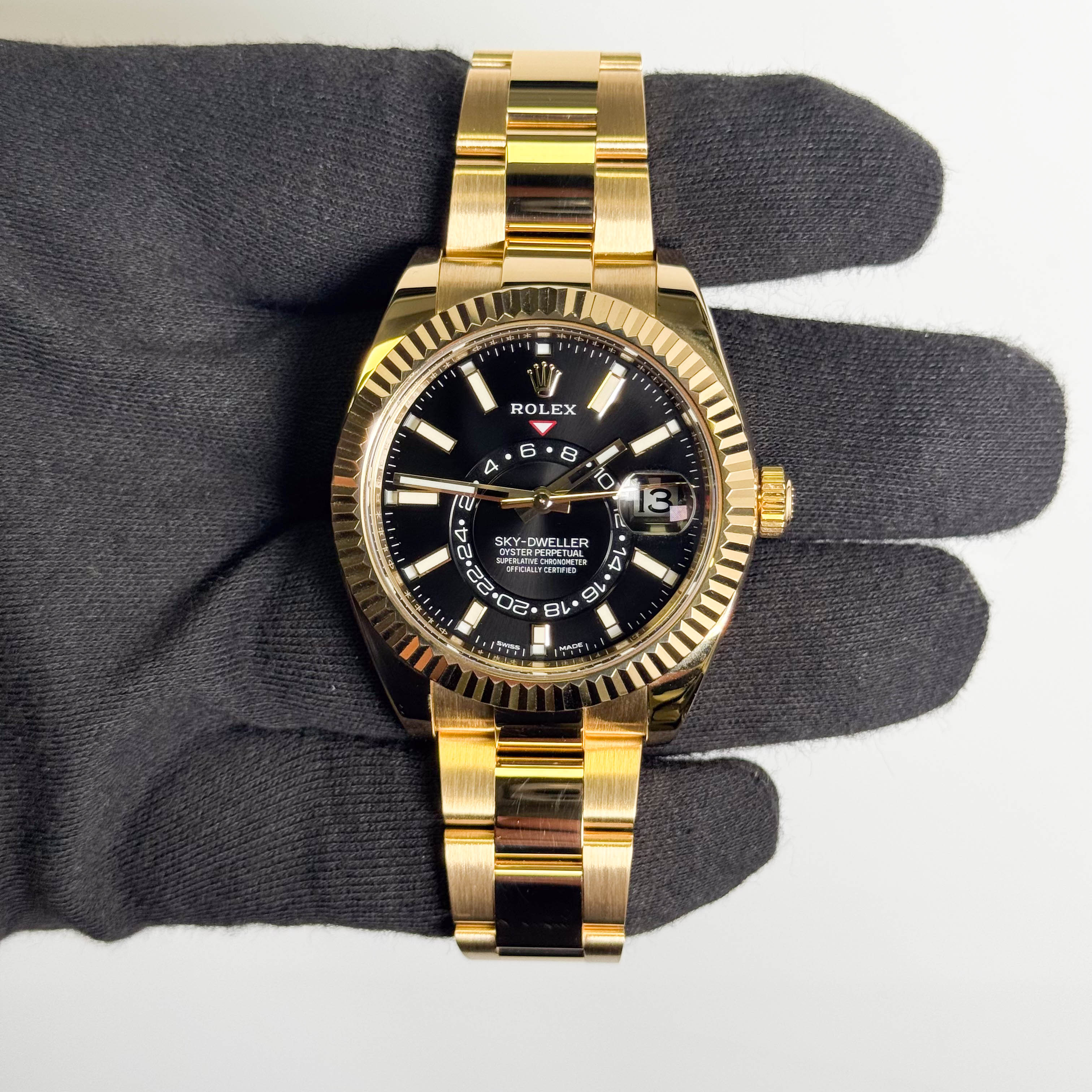 Rolex Sky-Dweller 42mm Black Dial Watch Ref: 326938 – Happy Jewelers