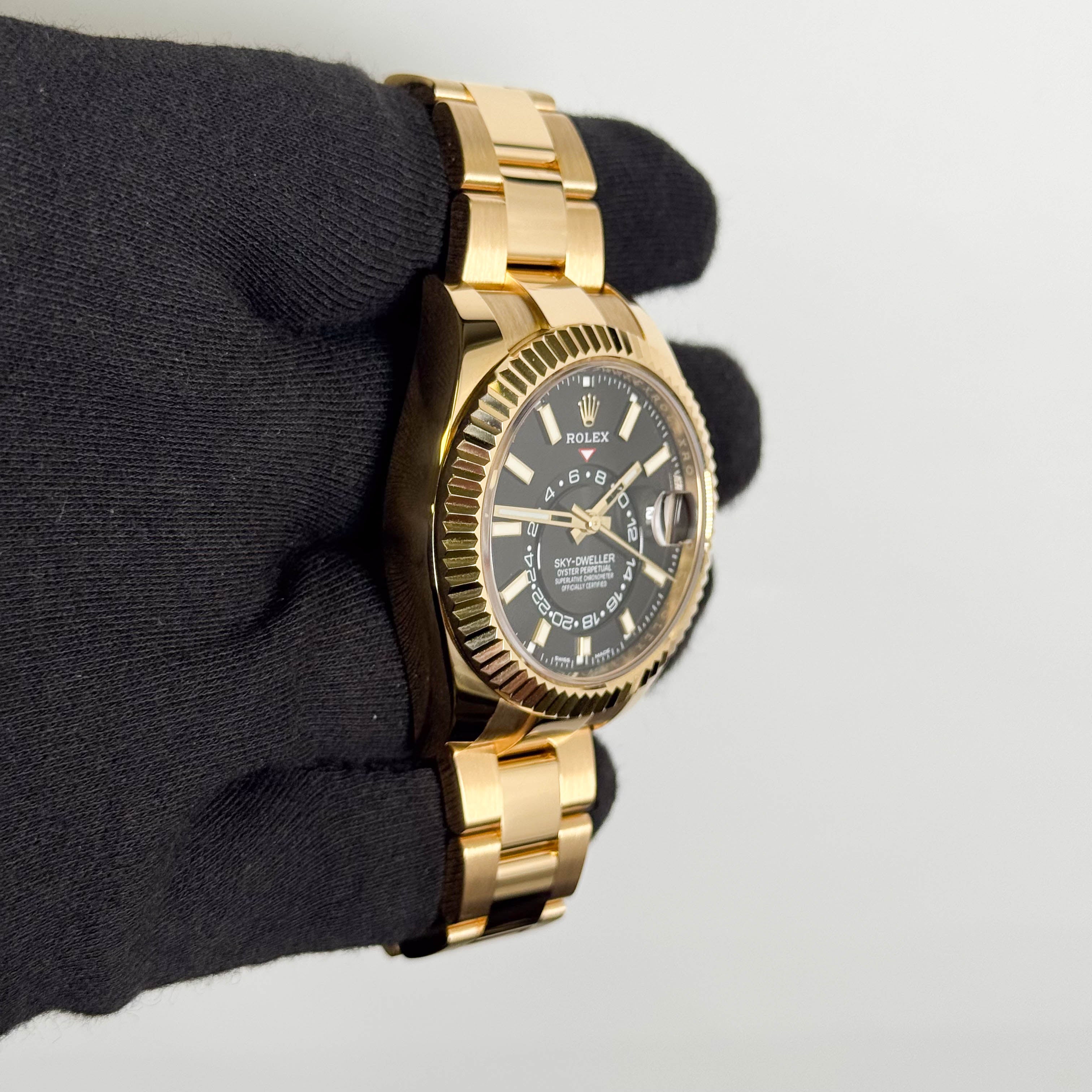 Rolex Sky-Dweller 42mm Black Dial Watch Ref: 326938 – Happy Jewelers