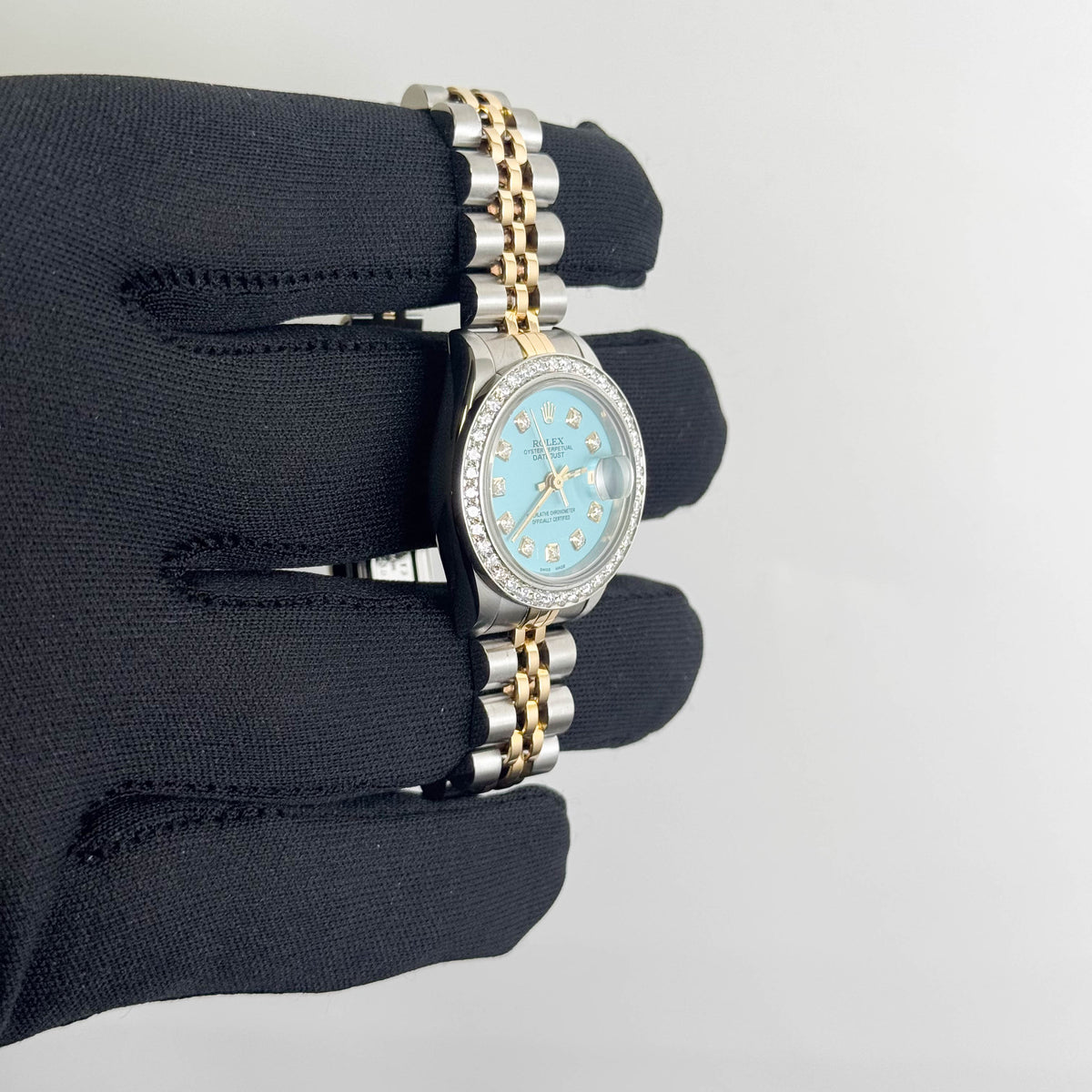 Rolex Datejust 26mm Turquoise Dial Watch Ref# 69173 - Happy Jewelers Fine Jewelry Lifetime Warranty