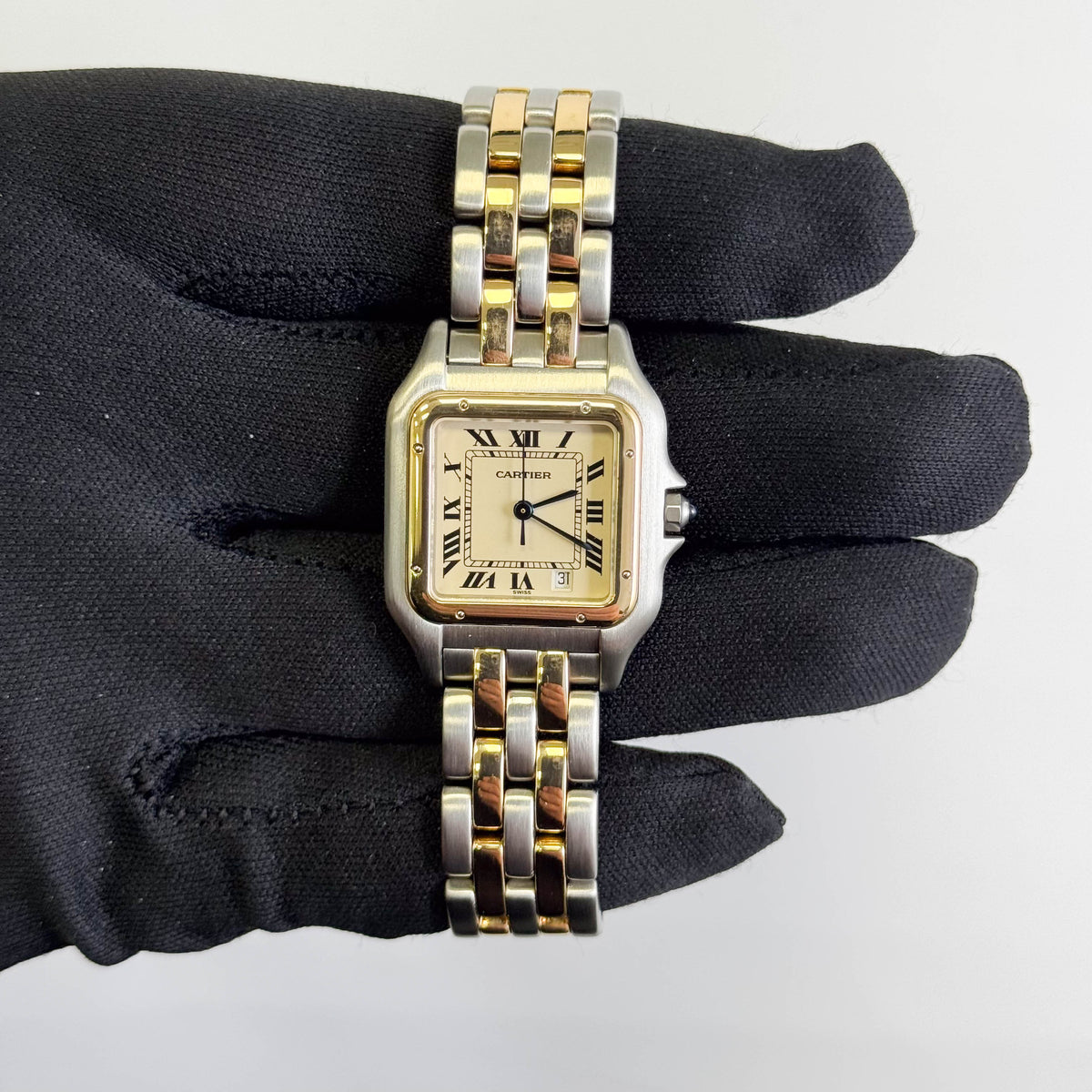 Cartier Panthere 27mm x 36mm Ivory Roman Dial Watch Ref# 83083242