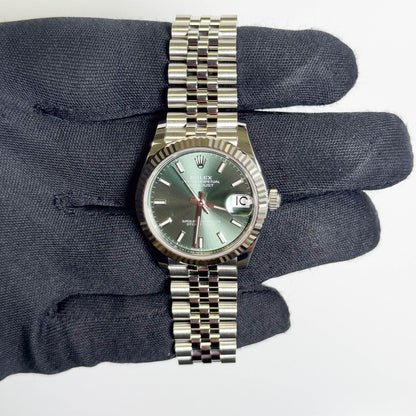 Rolex Datejust 31mm Green Dial Watch Ref # 278274 - Happy Jewelers Fine Jewelry Lifetime Warranty