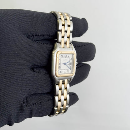 Cartier Panthere 27mm x 36mm Ivory Roman Dial Watch Ref# W25028B6