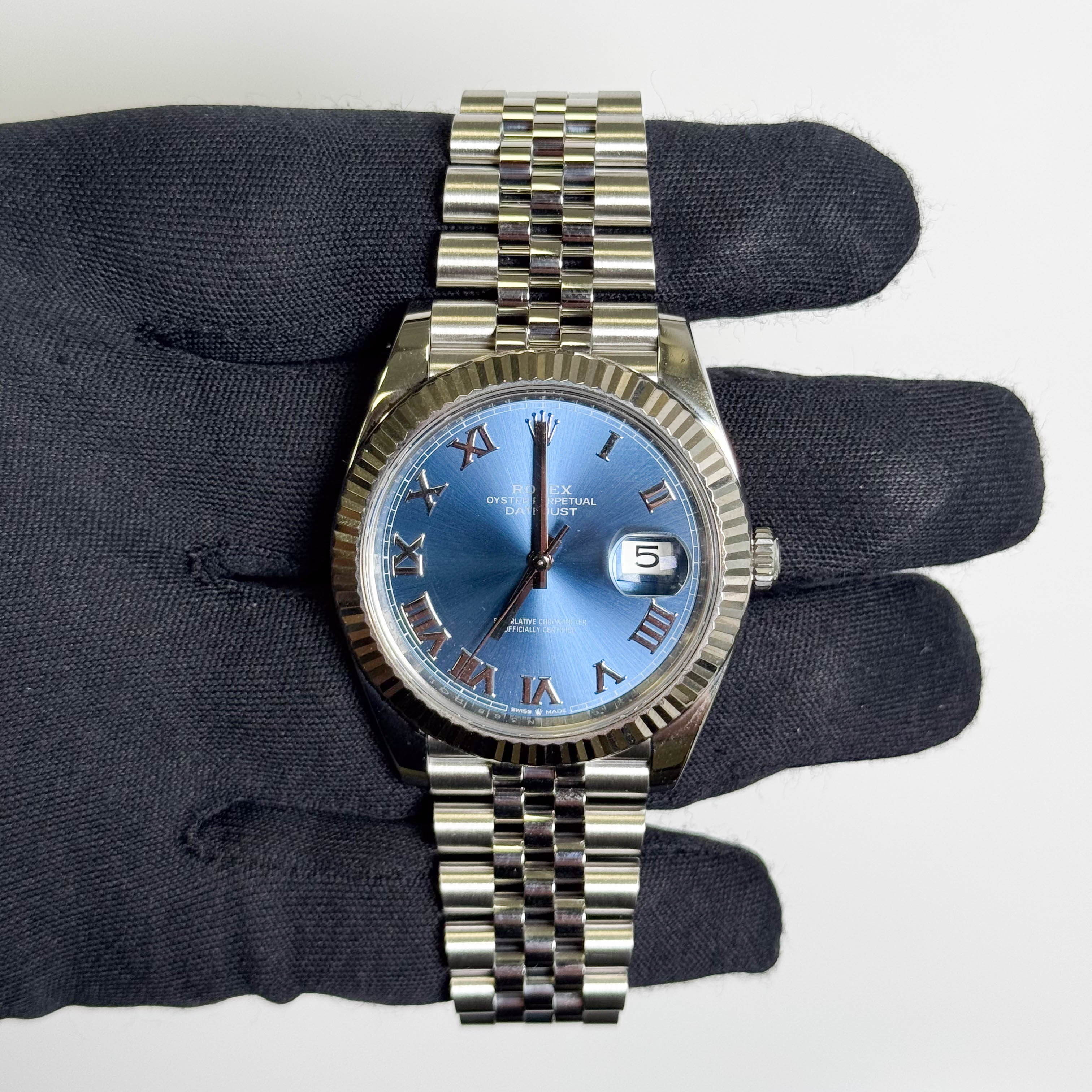 Rolex Datejust 41mm Blue Dial Watch Ref# 126334 - Happy Jewelers Fine Jewelry Lifetime Warranty