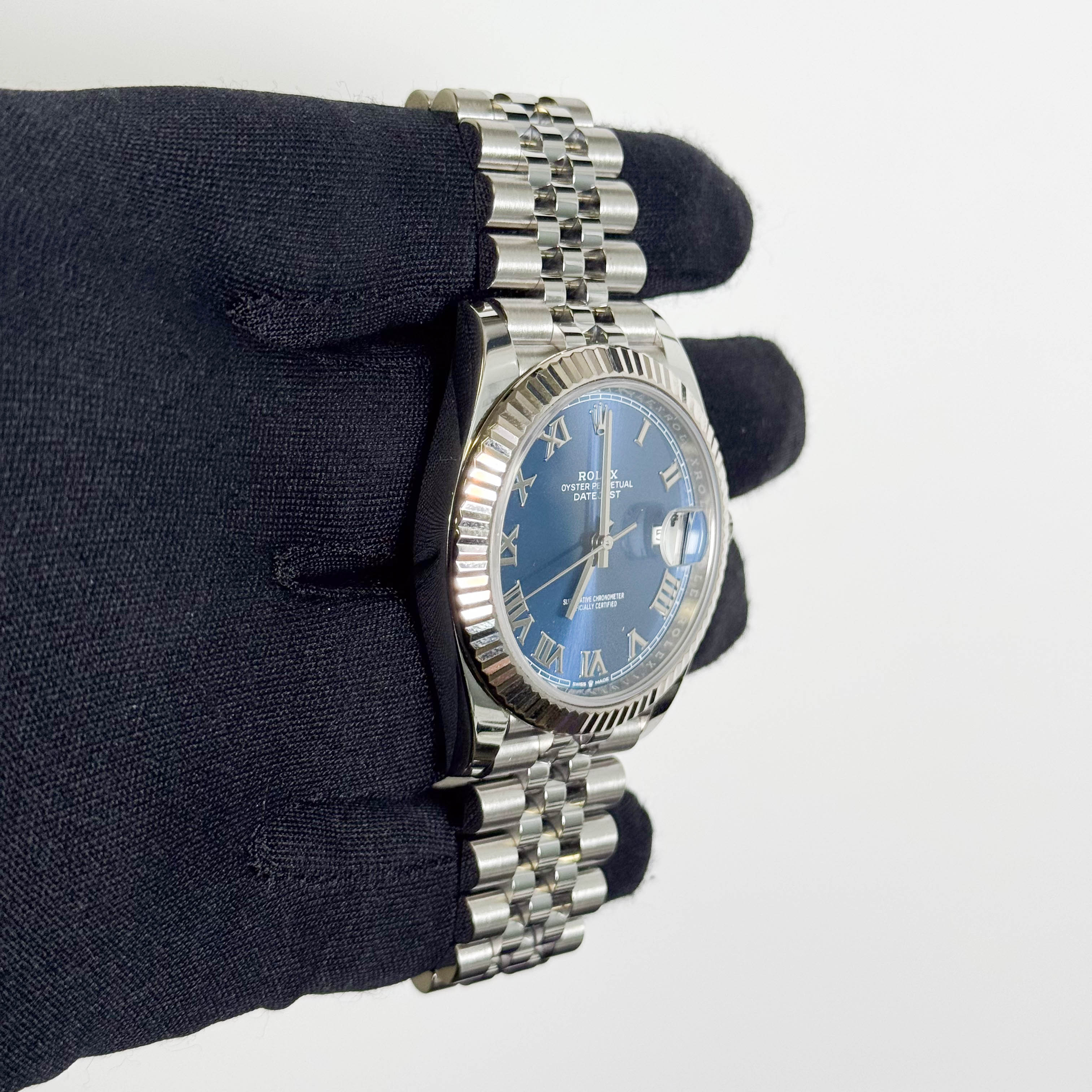 Rolex Datejust 41mm Blue Dial Watch Ref# 126334 - Happy Jewelers Fine Jewelry Lifetime Warranty