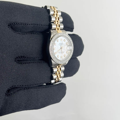 Rolex Datejust 26mm MOP Dial Watch Ref# 69173 - Happy Jewelers Fine Jewelry Lifetime Warranty