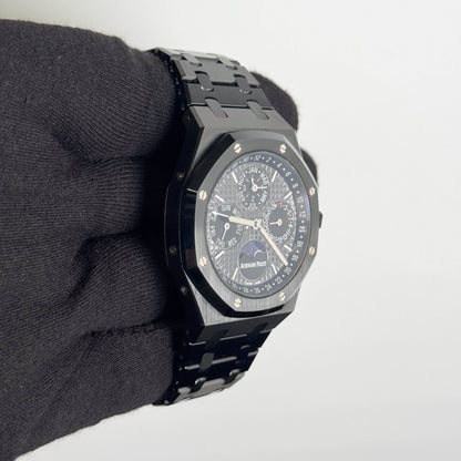 Audemars Piguet Royal Oak Perpetual Calendar 41mm Black Dial Watch Ref# 26579CE.OO1225CE.01