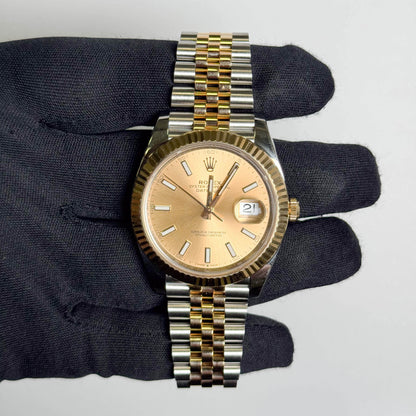 Rolex Datejust 41mm Champagne Dial Watch Ref# 126333 - Happy Jewelers Fine Jewelry Lifetime Warranty