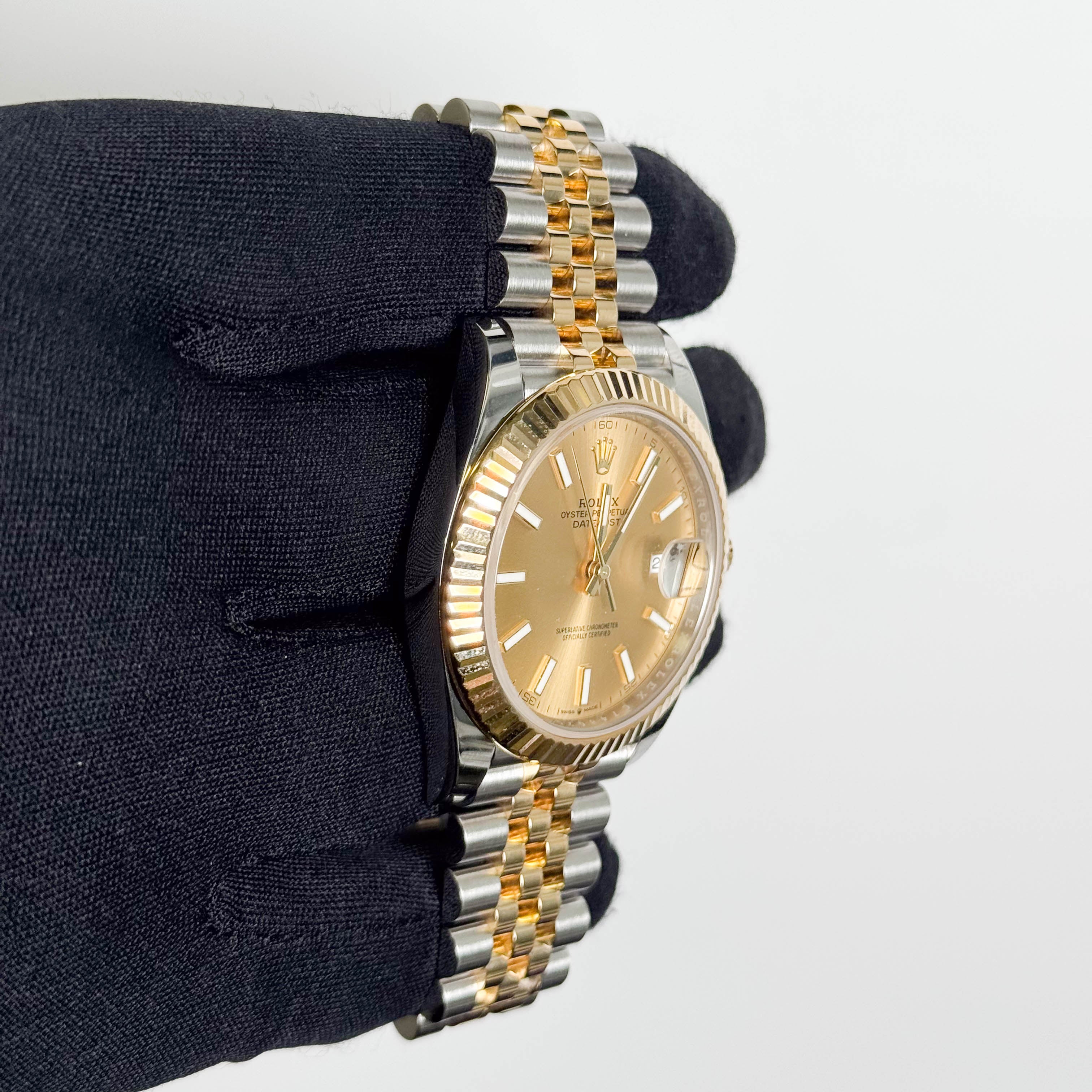 Rolex Datejust 41mm Champagne Dial Watch Ref# 126333 - Happy Jewelers Fine Jewelry Lifetime Warranty