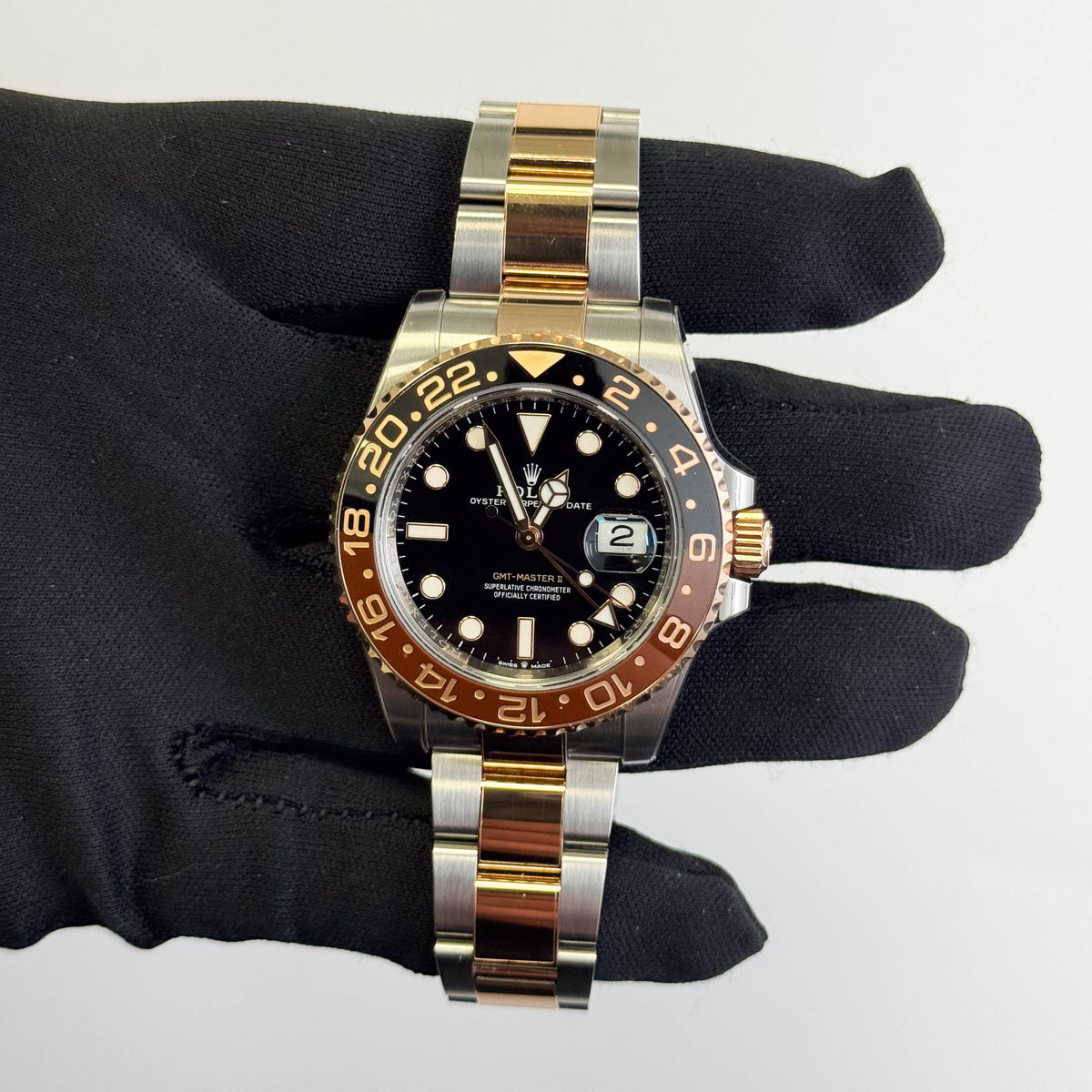 Rolex GMT Master II "Rootbeer" 40mm Black Dial Watch Ref# 126711CHNR