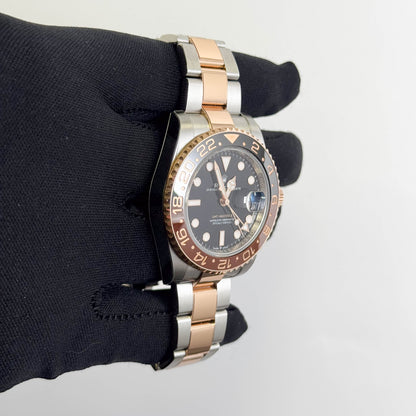 Rolex GMT Master II "Rootbeer" 40mm Black Dial Watch Ref# 126711CHNR