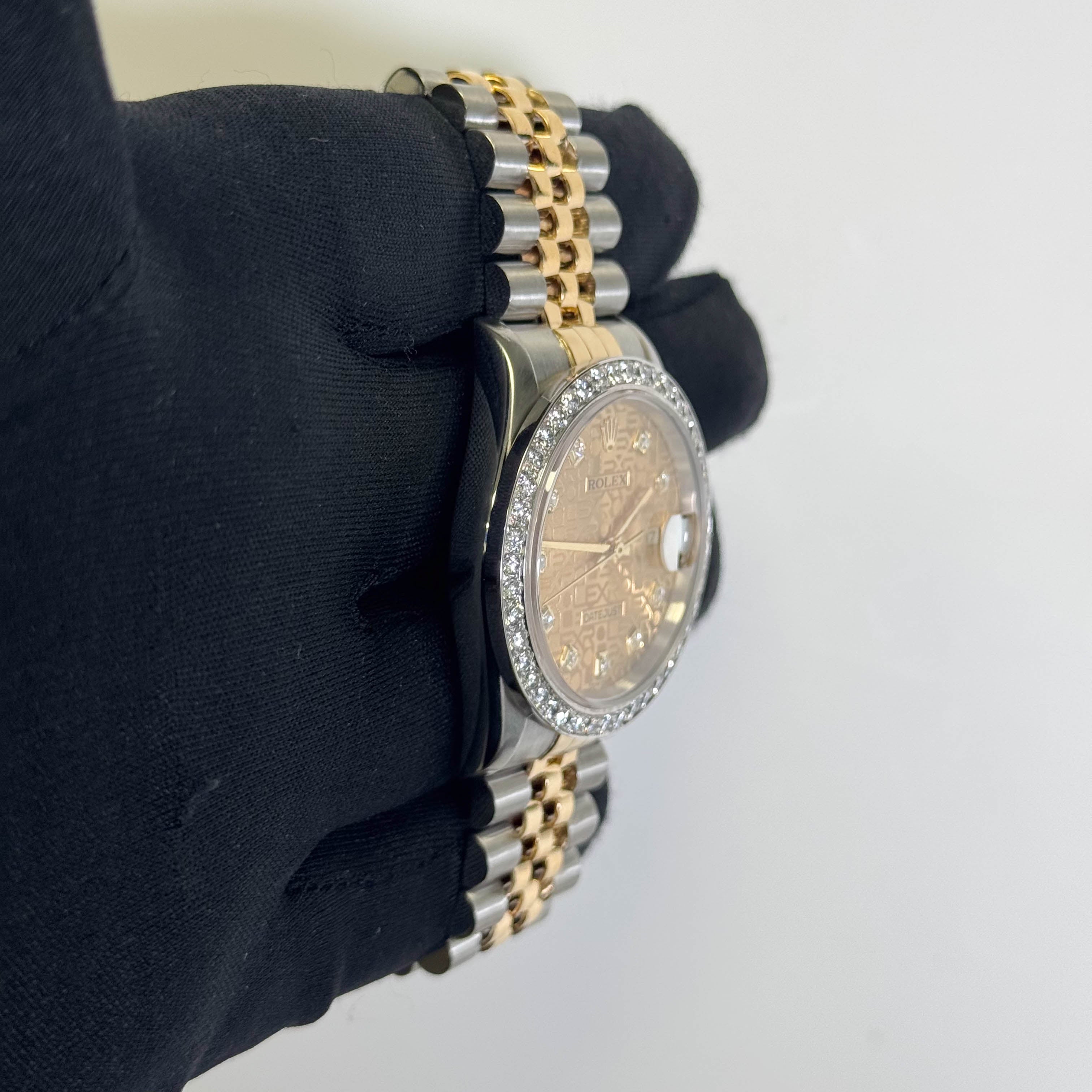 Rolex Datejust 36mm Champagne Dial Watch Ref# 16233