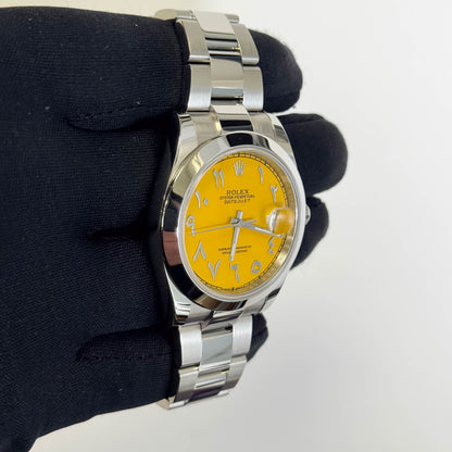 Rolex Datejust 41mm Yellow Dial Watch Ref# 126300 - Happy Jewelers Fine Jewelry Lifetime Warranty