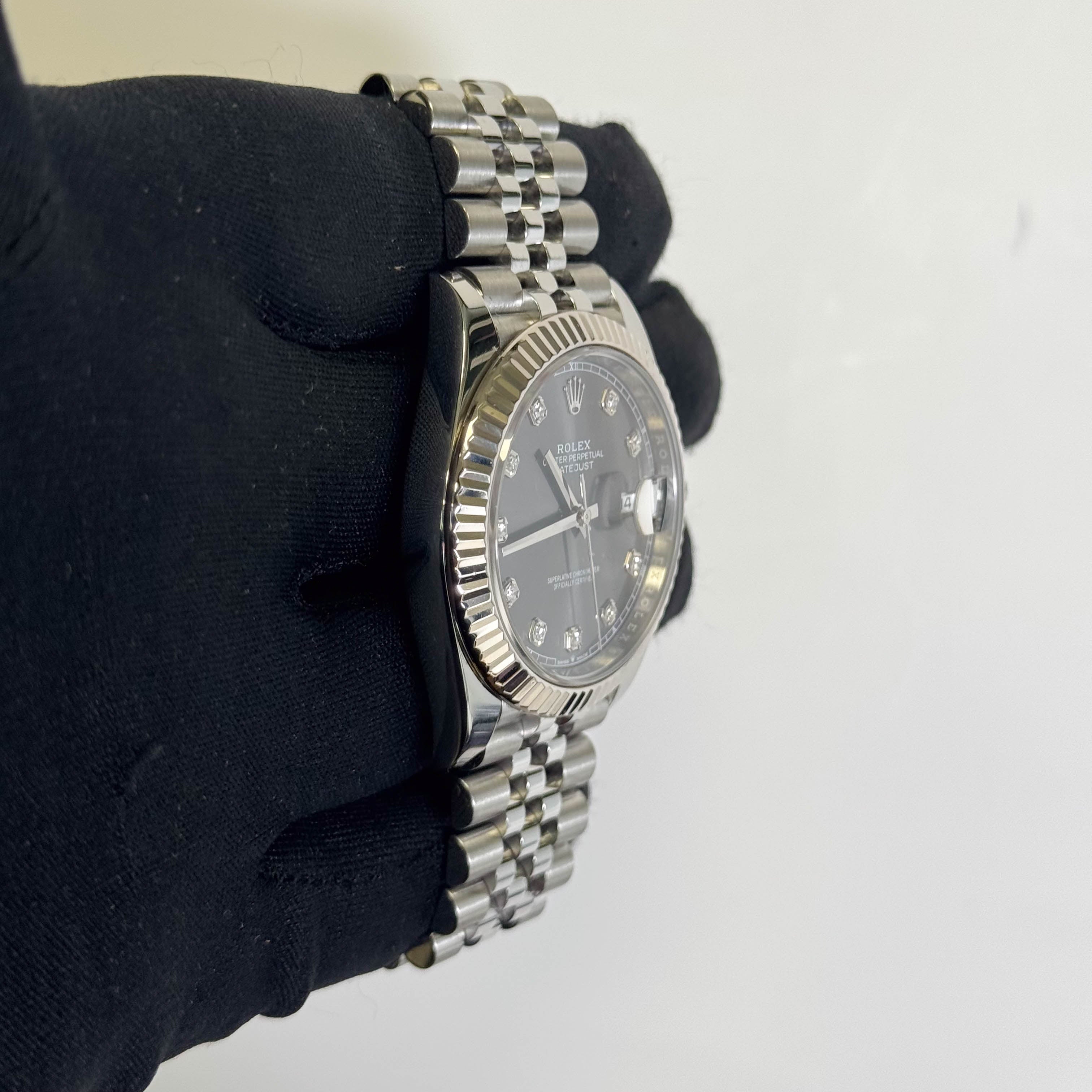 Rolex Datejust 41mm Rhodium Dial Watch Ref# 126334