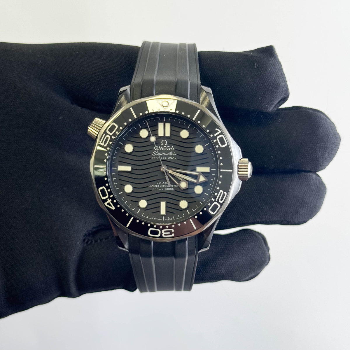 Omega Seamaster 43.5mm Black Dial Watch Ref# 210.92.44.20.01.001 - Happy Jewelers Fine Jewelry Lifetime Warranty