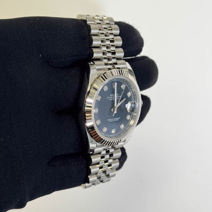 Rolex Datejust 41mm Blue Dial Watch Ref# 126334 - Happy Jewelers Fine Jewelry Lifetime Warranty