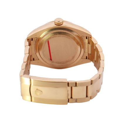 Rolex Sky Dweller Yellow Gold 42mm Champagne Stick Dial Watch Reference# 326938 - Happy Jewelers Fine Jewelry Lifetime Warranty