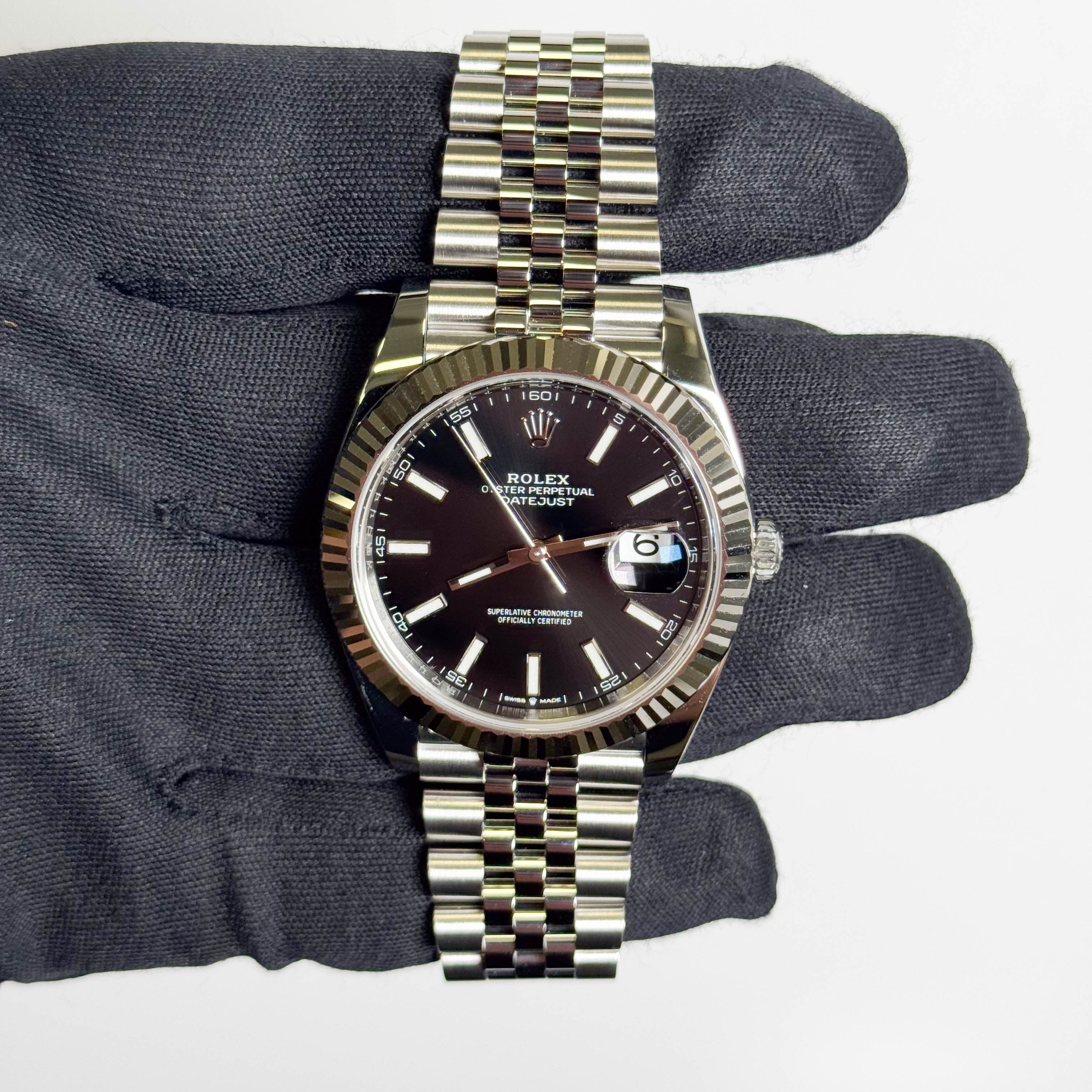 Rolex Datejust 41mm Black Dial Watch Ref# 126334 - Happy Jewelers Fine Jewelry Lifetime Warranty