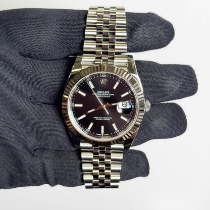 Rolex Datejust 41mm Black Dial Watch Ref# 126334 - Happy Jewelers Fine Jewelry Lifetime Warranty