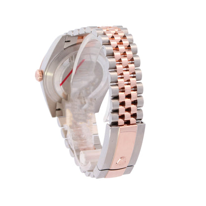 Rolex Datejust Rose Gold and Stainless Steel 41mm Sun Diamond Dial Watch Reference# 126331 - Happy Jewelers Fine Jewelry Lifetime Warranty