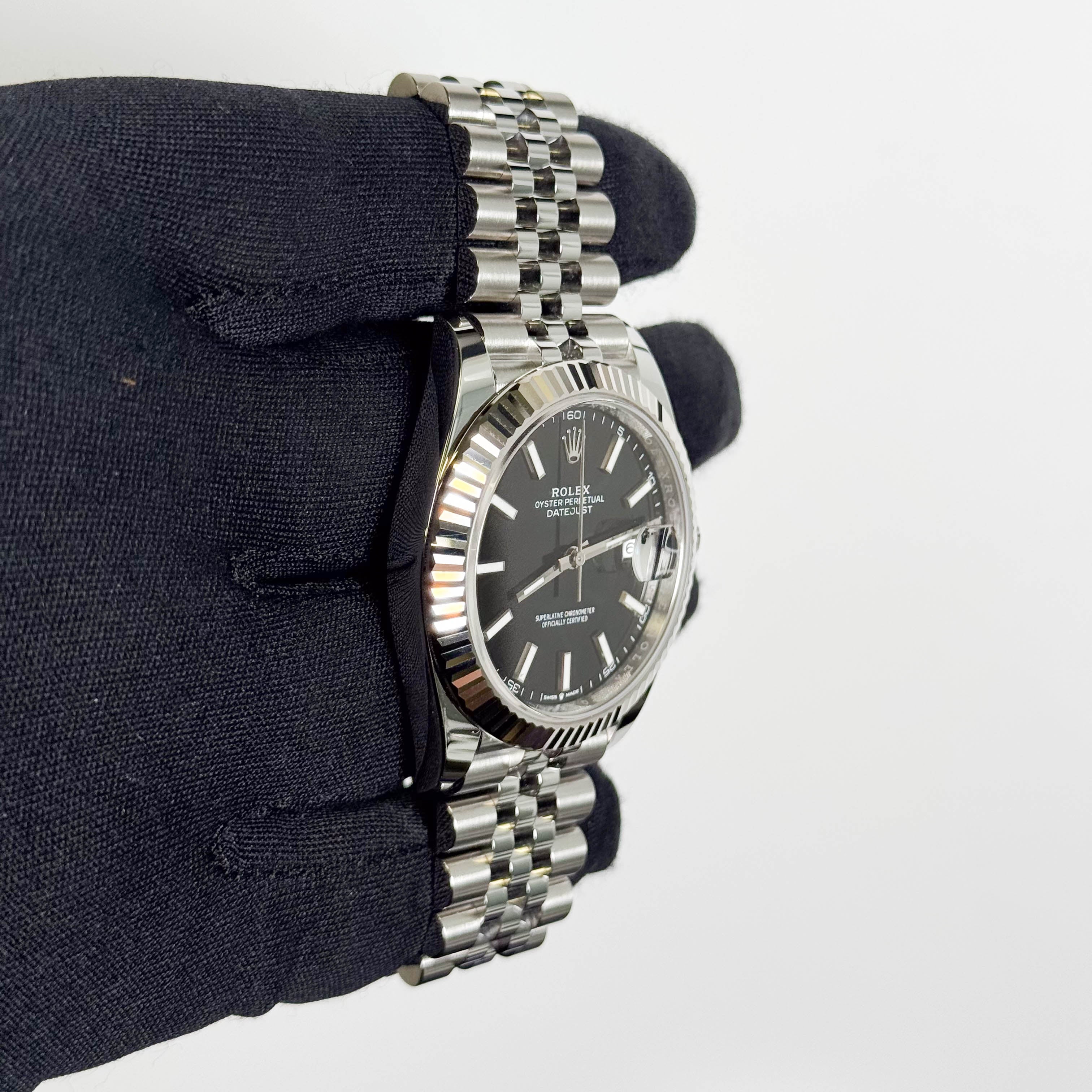 Rolex Datejust 41mm Black Dial Watch Ref# 126334 - Happy Jewelers Fine Jewelry Lifetime Warranty