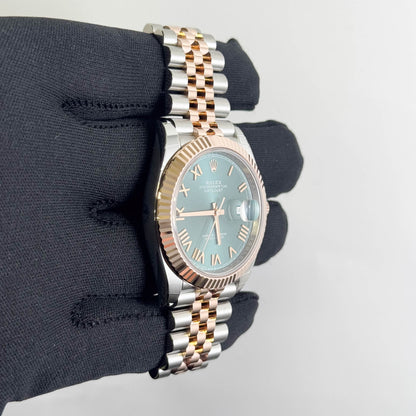 Rolex Datejust 41mm Olive Dial Watch Ref# 126331 - Happy Jewelers Fine Jewelry Lifetime Warranty