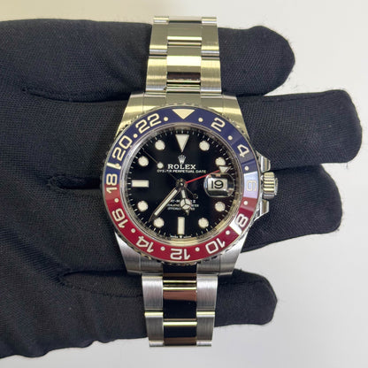 Rolex GMT-Master II 40mm Black Dial Watch Ref# 126710BLRO