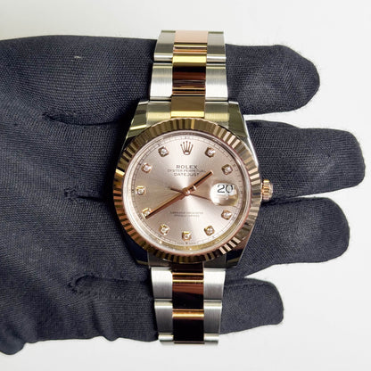 Rolex Datejust 41mm Sundust Dial Watch Ref# 126331 - Happy Jewelers Fine Jewelry Lifetime Warranty