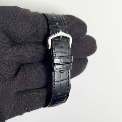 Cartier Tank 25.5mm Black Dial Watch Ref# WSTA0072
