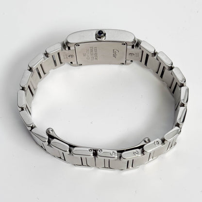Cartier Tank Stainless Steel 20mm Ivory Dial Watch Ref# W51008Q3 - Happy Jewelers Fine Jewelry Lifetime Warranty