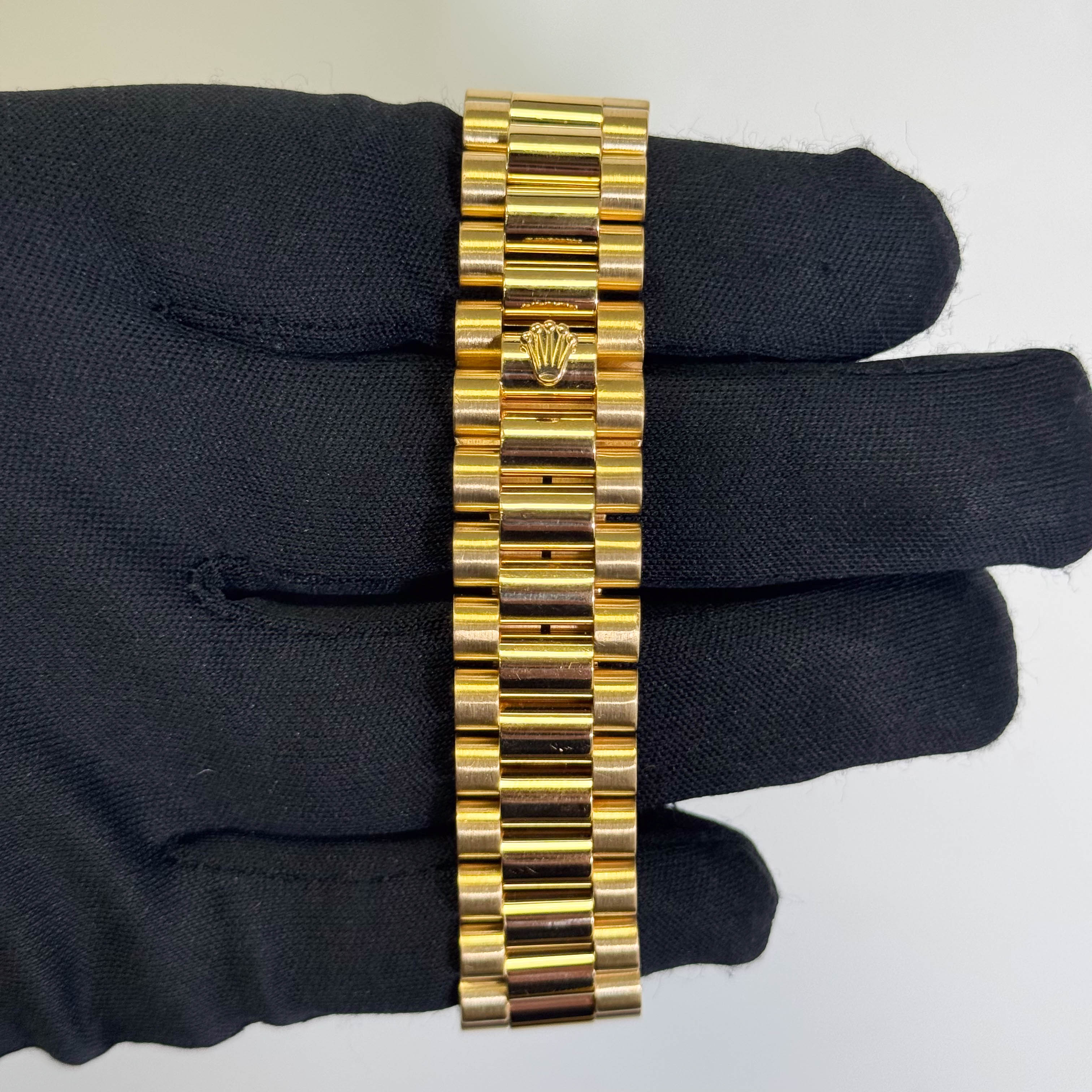 Rolex Day-Date 36mm Champagne MOP Roman Dial Watch Ref# 18208