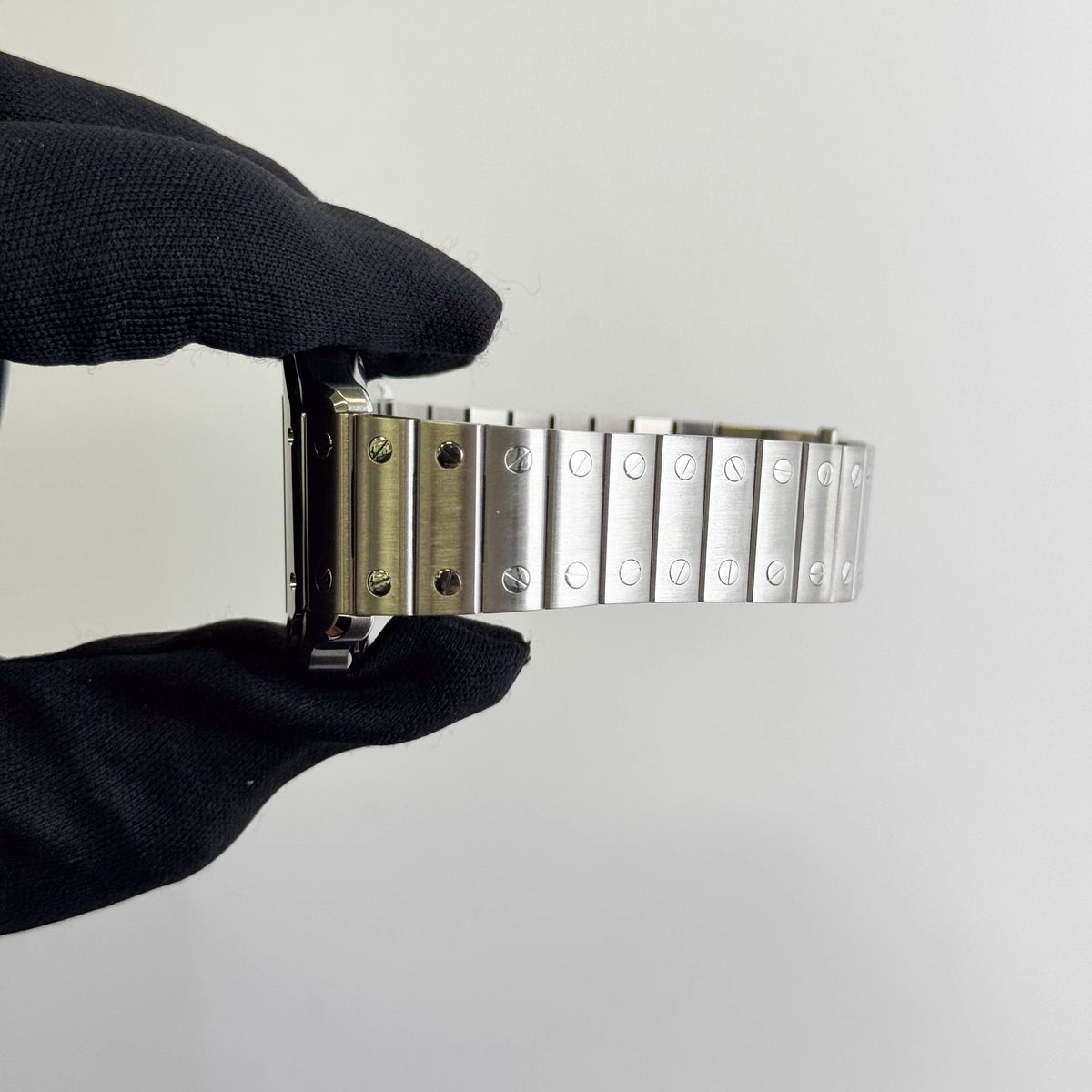 Cartier Santos De Cartier 35x42mm Green Dial Watch Ref# WSSA0061